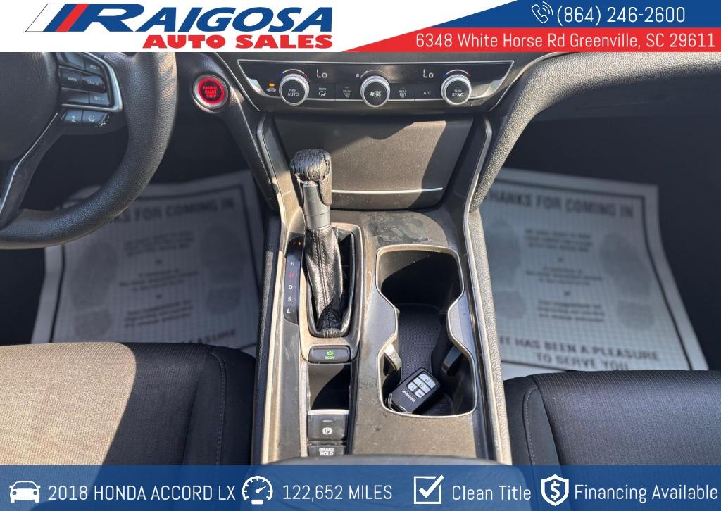 2018 Honda Accord LX - Photo 13